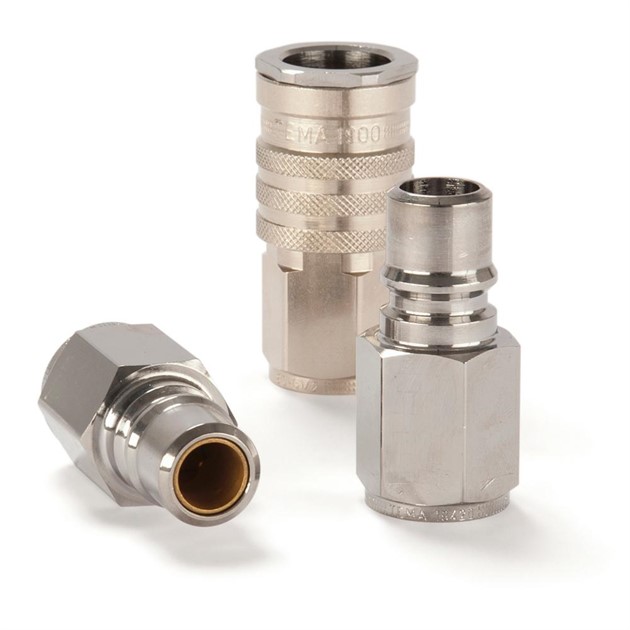 Luftkoppling 2-vägs hona 1/2"